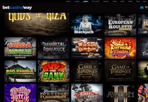 Betway Casino - Die Lobby