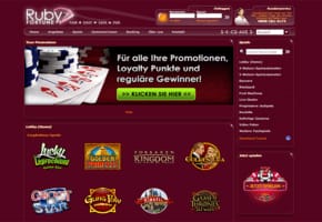 Ruby Fortune - Spielauswahl